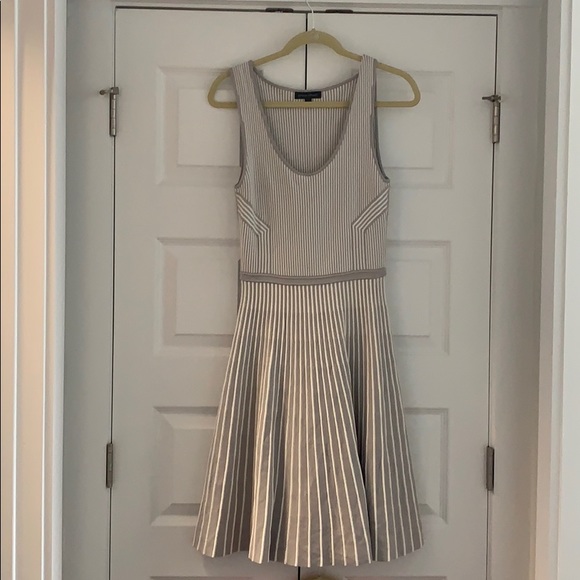 Grey and white striped sundress - Picture 1 of 2